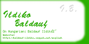 ildiko baldauf business card